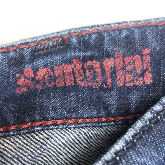 VINTAGE SILVER SANTORINI CROP JEANS 32x27 🦋 - Picture 4 of 13